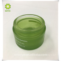 Skincare emballage luxe pot de verre vide fondation dépoli verre cosmétique vert pot 100g